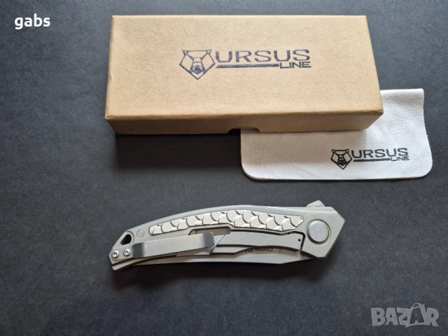 Сгъваем нож SHIROGOROV Quantum"DRAGON" ,CROMAX PM, SH209, снимка 4 - Ножове - 51943400