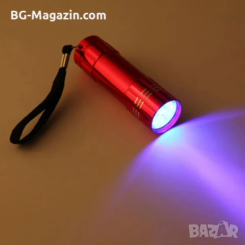 Малък UV фенер LED на батерии ув фенерче лампа за камък смола кръв урина фалшиви пари печати мощен, снимка 3 - Къмпинг осветление - 51027915