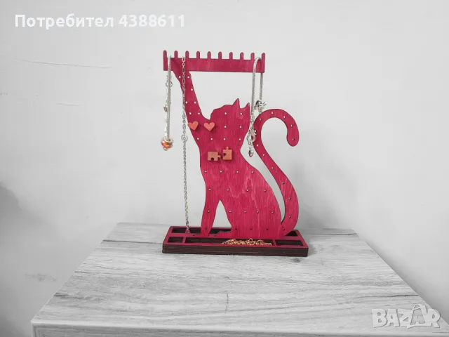 Поставка за бижута Котка, снимка 7 - Декорация за дома - 49162985