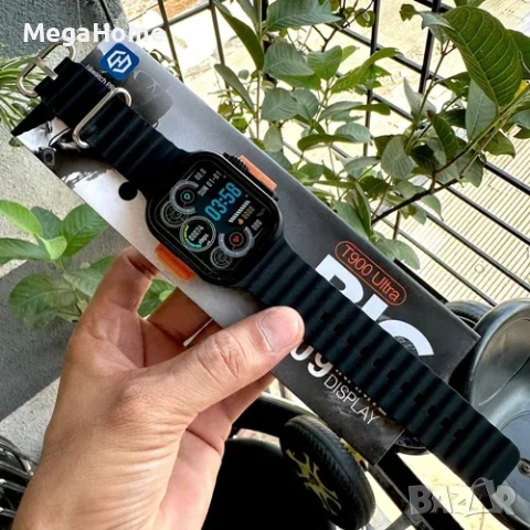 Smartwatch T900 ULTRA, 49 mm, Безжично зареждане, Обаждания, Известия, Музика, Време, Календар, снимка 5 - Смарт часовници - 53244221