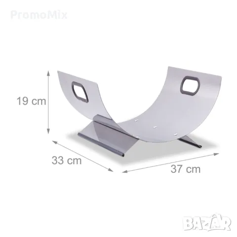 Стелаж за дърва Relaxdays 10022302 Поставка за дърва Стойка за дърва, снимка 6 - Декорация за дома - 48990502