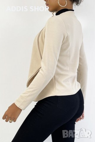 Дамско сако (блейзър) с ревер и джобове с цип, 3цвята - 024, снимка 9 - Сака - 43597392