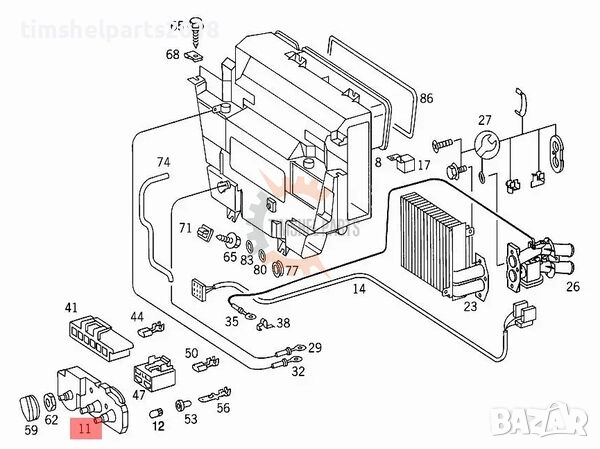 Панел за управление на климатик Mercedes Sprinter 901 , Vito W638 , VW LT 1990-2003 год., снимка 8 - Части - 52669520
