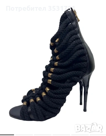 Balmain черни сандали размер 38 - нови