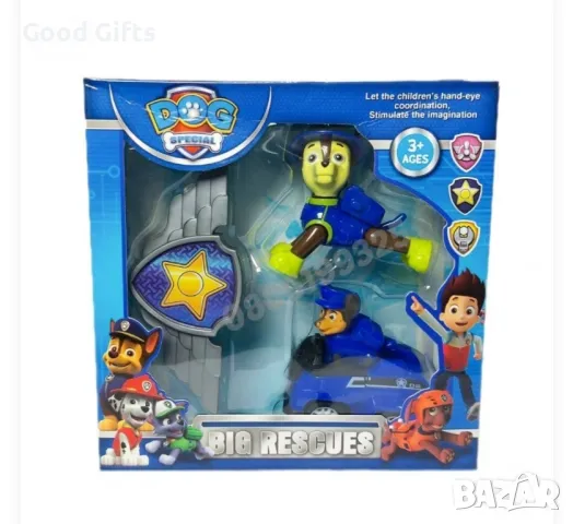 Комплект Пес патрул Колички с Кученце и значка, Фигурки Пес Патрул Paw Patrol , снимка 5 - Фигурки - 47468347