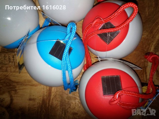 Нови Соларни лампи - топки за закачане с връзка,за къмпинг и градина.., снимка 2 - Соларни лампи - 38878646