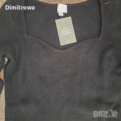 р-р Л дамска плетена рокля H&M, снимка 12 - Рокли - 43337286
