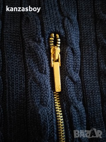 LAUREN RALPH LAUREN Full Zip Cable Knit Crest Sweaterого - страхотен дамски пуловер , снимка 6 - Блузи с дълъг ръкав и пуловери - 43048405
