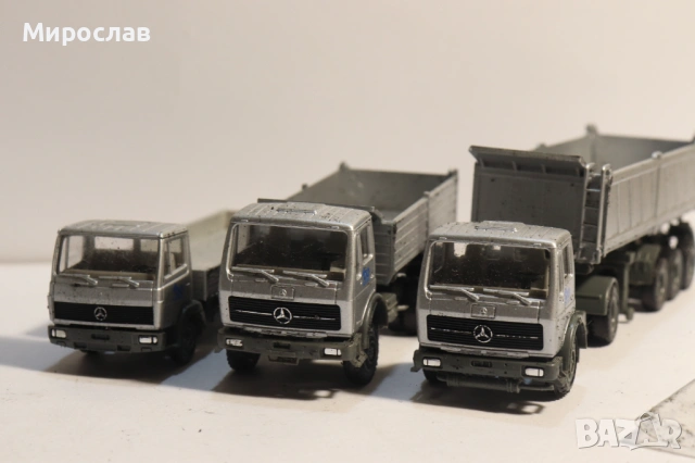 HERPA H0 1/87 MERCEDES САМОСВАЛ ГОНДОЛА KАМИОН МОДЕЛ, снимка 9 - Колекции - 53493613