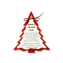 Декорация „Рецепта за вълшебна Коледа“ – дървена елха с надпис, МДФ, снимка 1