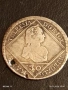 Сребърна монета 30 кройцера 1748г. Мария Терезия Нагибаня Унгария 52977, снимка 3
