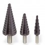 Комплект стъпкови свредла HSS, титан, снимка 3