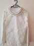 Дамска бяла блуза с дантела, снимка 1 - Блузи с дълъг ръкав и пуловери - 43425400