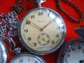 Стари оригинални механични джобни часовници Молния СССР, снимка 3