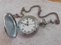 Стар джобен часовник Мълния - глухар - Минт, снимка 1 - Антикварни и старинни предмети - 36926821