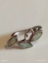 Прекрасна сребърна обеца с цветен Седеф ювелирна изработка 53049, снимка 6
