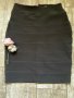 Бандажна черна къса еластична елегантна нова пола, снимка 2