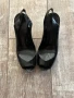 Нови Италия черни силиконови сандали излята платформа , снимка 2
