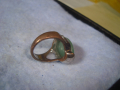 СТАР МЕДЕН СКЪПОЦЕНЕН АРТ НУВО ПРЪСТЕН с ТУРМАЛИН 21660, снимка 8