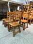 Комплект трапезни столове от дъбов масив, снимка 5