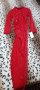  Дамска рокля в червен цвят с цепка нова размер L