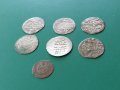 Колекция НЕПРОБИТИ 7 ахчета акчета ахче акче сребърни Османски монети мангъри, снимка 4