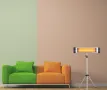 Печка , кварцова, 1500W, инфрачервена, стояща/стенна, снимка 1