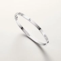 CARTIER Love White Gold Small Model Гривна с Отверка, снимка 10