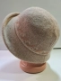 Дамска шапка,вълнен лукс -223 Касторен гонен плат, снимка 3
