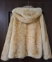 Дамски кожух от естествена кожа с качулка, размер М, снимка 8