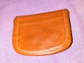 Калъвче естествена кожа за пари и стотинки 2 прегради 9х7см, снимка 2