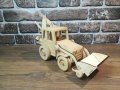 Дървен макет на Багер - Craft Camp, снимка 1 - Коли, камиони, мотори, писти - 43281737