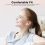 Безжични слушалки Bluetooth 5.3, 4 ENC микрофона, бели, T19, снимка 2