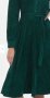 Зелена рокля имитация на велур, снимка 6