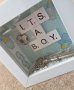 3д рамка,декорация подарък за момче "It's a boy, снимка 2