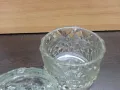 стара стъклена захарница бонбониера , снимка 5