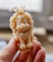 3D Лъв с корона цилиндър силиконов молд форма калъп фондан гипс смола шоколад свещ сапун, снимка 2