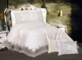Луксозни покривки за легло с долен чаршаф и 4 калъфки, снимка 2