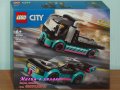 Продавам лего LEGO CITY 60406 - Състезателна кола и камион автовоз, снимка 1 - Образователни игри - 43786840