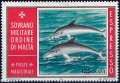 Суверенен малтийски орден 1974 - делфини MNH, снимка 1 - Филателия - 43502612