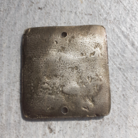 Малка нагръдна бронзова икона, снимка 3 - Антикварни и старинни предмети - 44864210