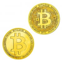 Биткойн монета ЦПУ / Bitcoin CPU ( BTC ) - Gold, снимка 1 - Нумизматика и бонистика - 39152159