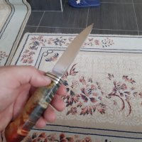 Нож на Андрей Бирюков от К340 стомана закалена на 62hrc, снимка 5 - Ножове - 37502436