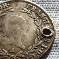 Сребърна монета 20 кройцера 1810г. Франц първи Виена Австрийска империя 13729, снимка 4 - Нумизматика и бонистика - 42944355