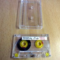 Аудио Тест касета с 3000 и 10000 Hz за настройка скорост и азимут на глава на касетофон касетен дек, снимка 2 - Радиокасетофони, транзистори - 35407453