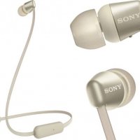 Sony WI-C310 Bluetooth слушалки златисти