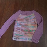 Дамска розова плетена блуза с дълъг ръкав , снимка 2 - Блузи с дълъг ръкав и пуловери - 26805670