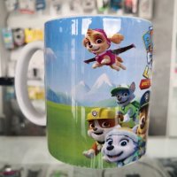 Бяла порцеланова чаша с изображение от детското филмче Пес патрул / Paw Patrol- Дизайн 1, снимка 3 - Чаши - 28872018