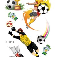 Водоустойчиви детски татуировки с футболни топки, снимка 14 - Други - 43393732