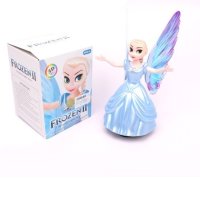 Кукла Елза Замръзналото кралство със Звук и 3D светлини, снимка 1 - Кукли - 43214749